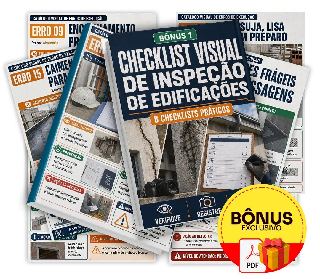 Mockup do bônus 1 — Checklist Visual de Inspeção de Edificações